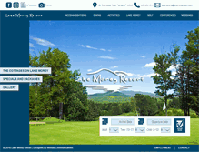 Tablet Screenshot of lakemoreyresort.com